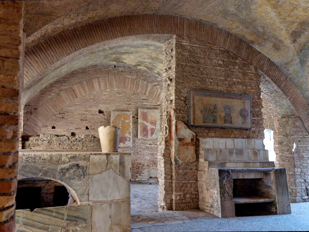 Termopolio en la ciudad de Ostia Antica