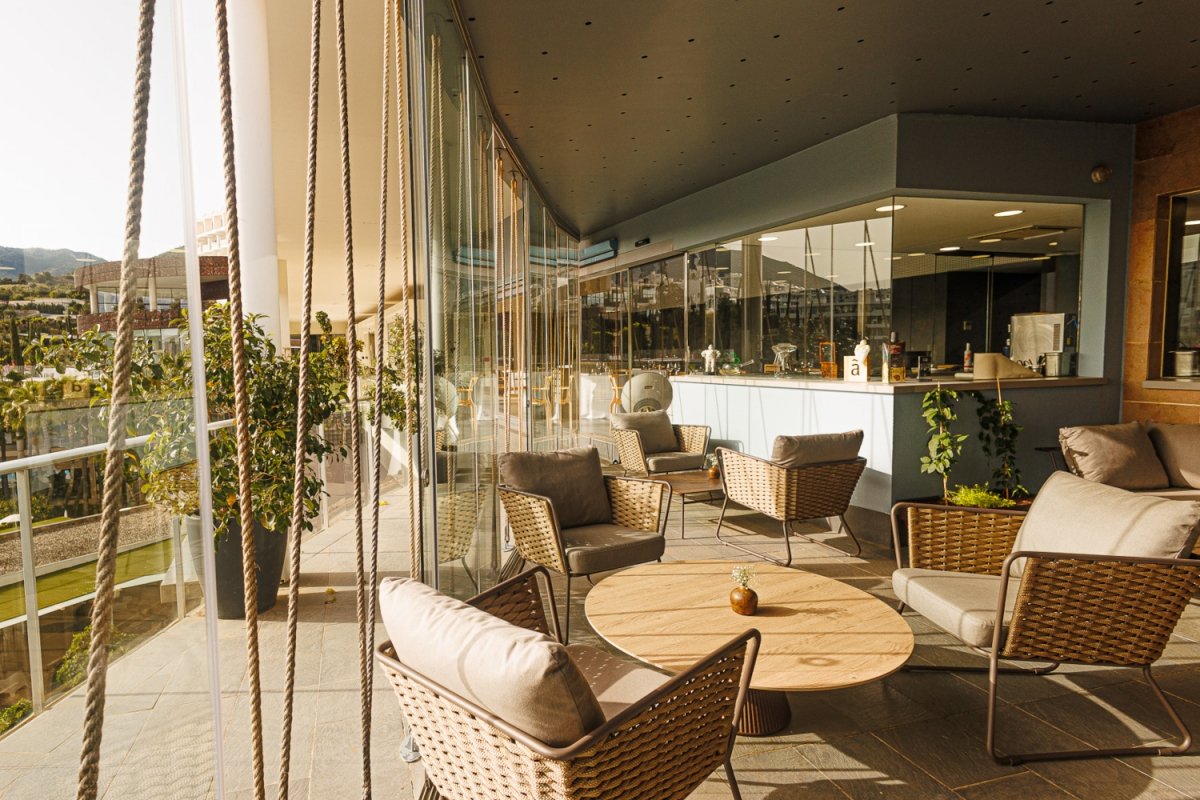 Terraza del restauranbte Sollo de Málaga