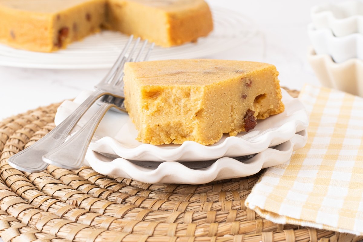 Textura de la arepa dominicana