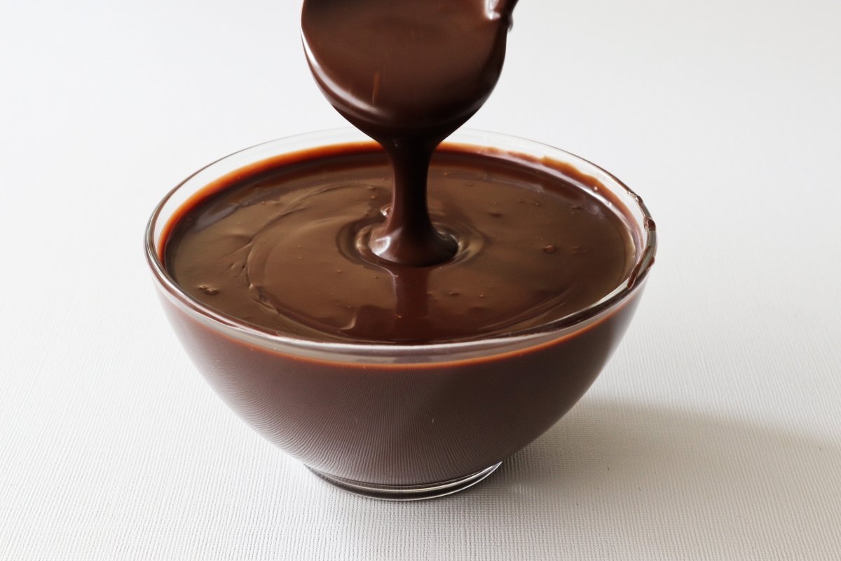 Textura de la ganache de chocolate