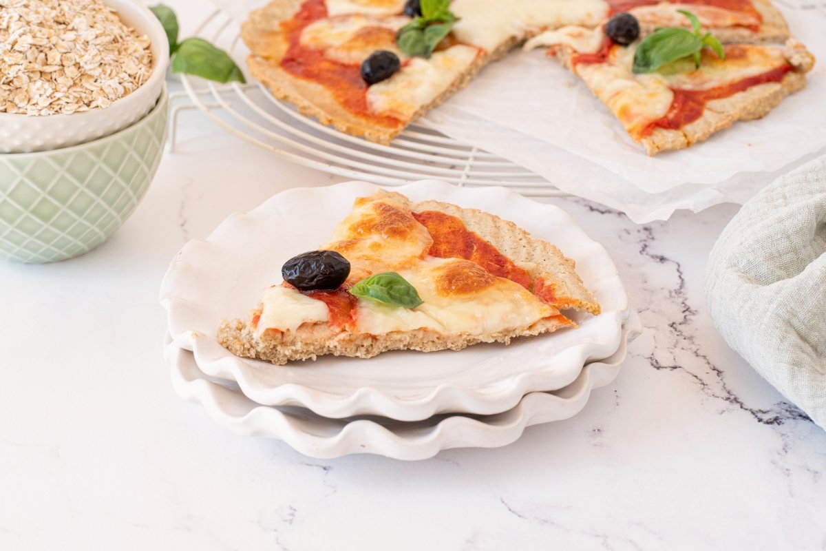 Textura de la pizza de avena