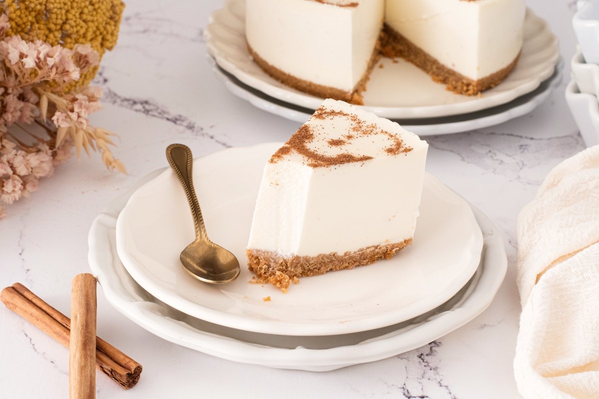 Textura de la tarta de leche merengada