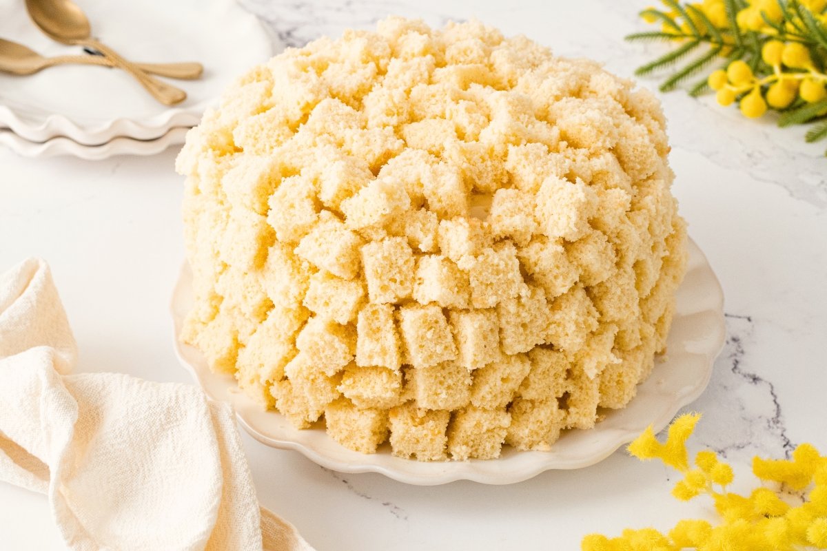 Textura de la tarta mimosa