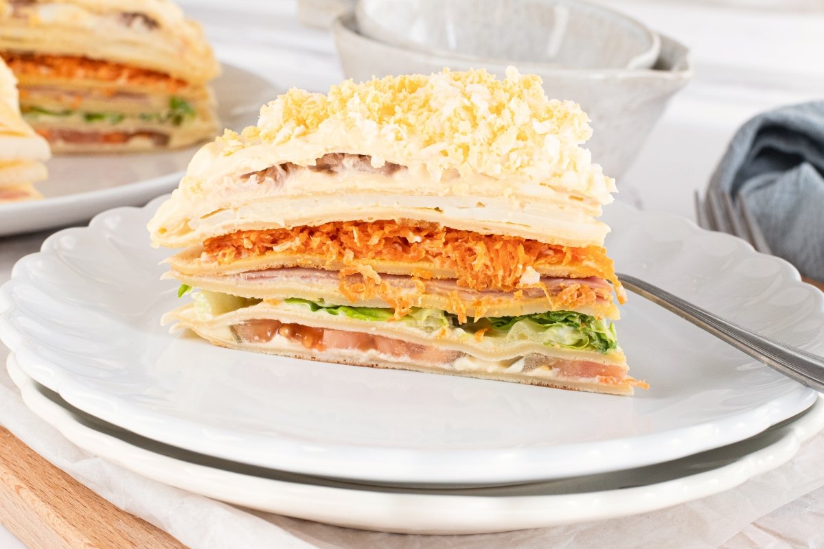 Textura de la torre de panqueques