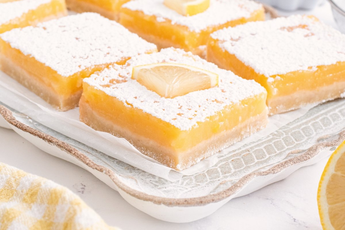 Textura de las lemon bars