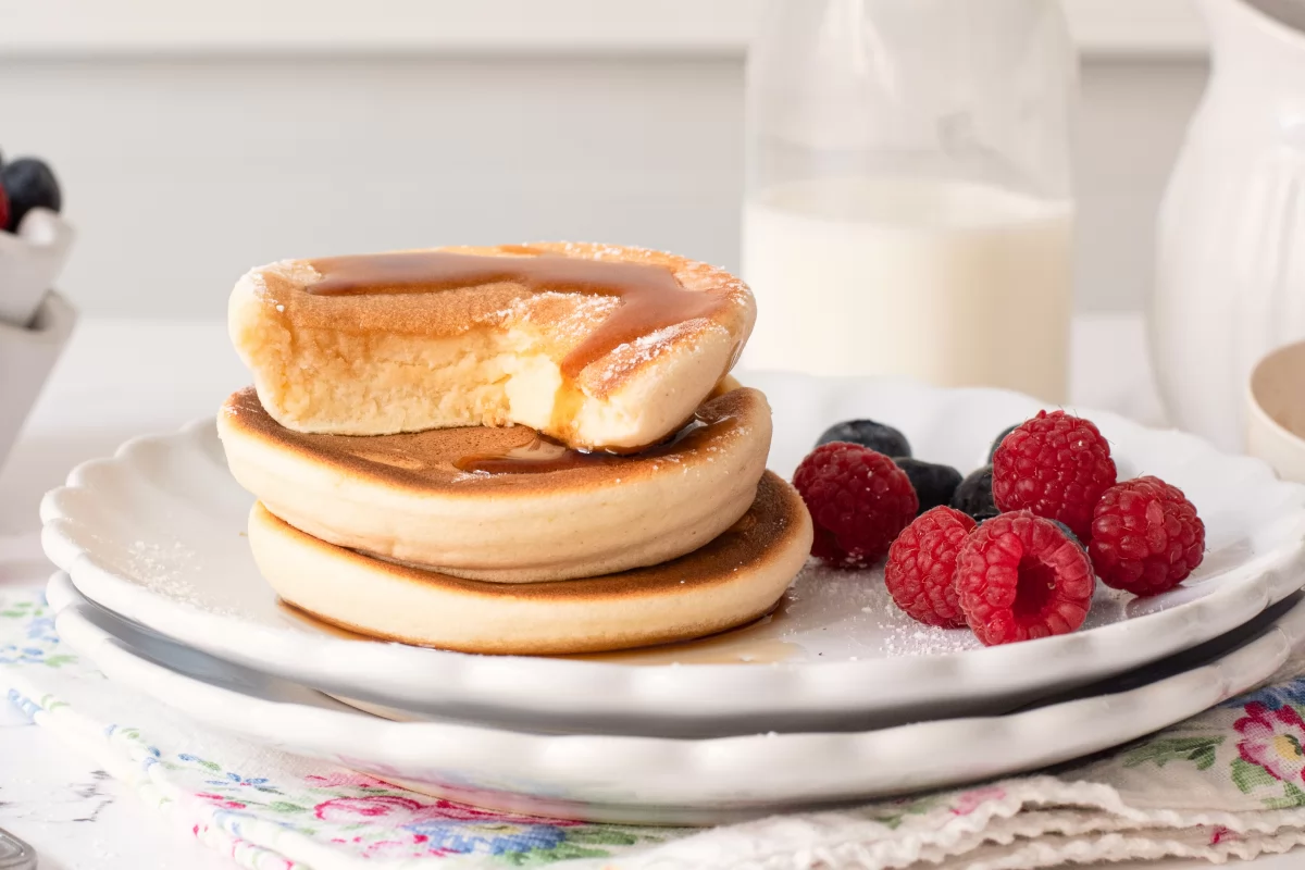 Textura de las tortitas japonesas