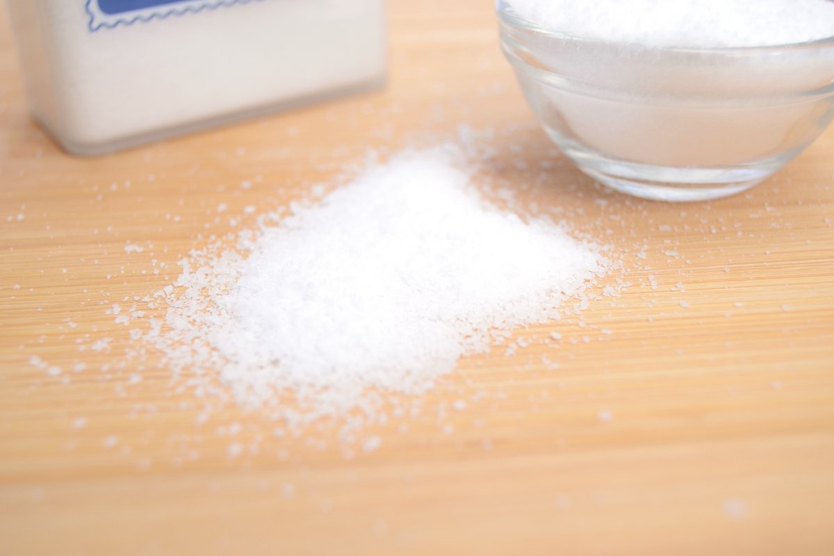 Textura de un tipo de sal kosher para alimentos judíos