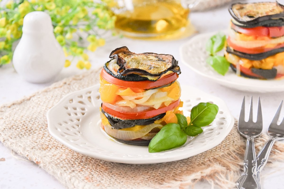 Timbal de verduras casero