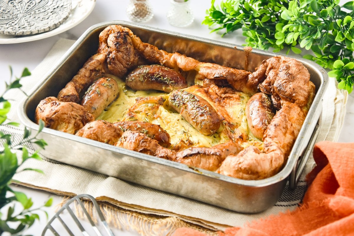 Toad in the hole casero