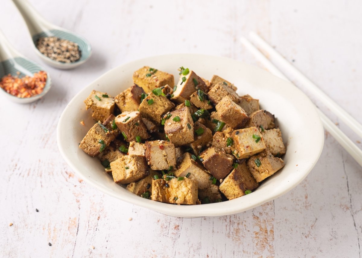 Tofu marinado casero