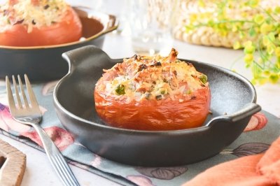 Tomates rellenos de arroz