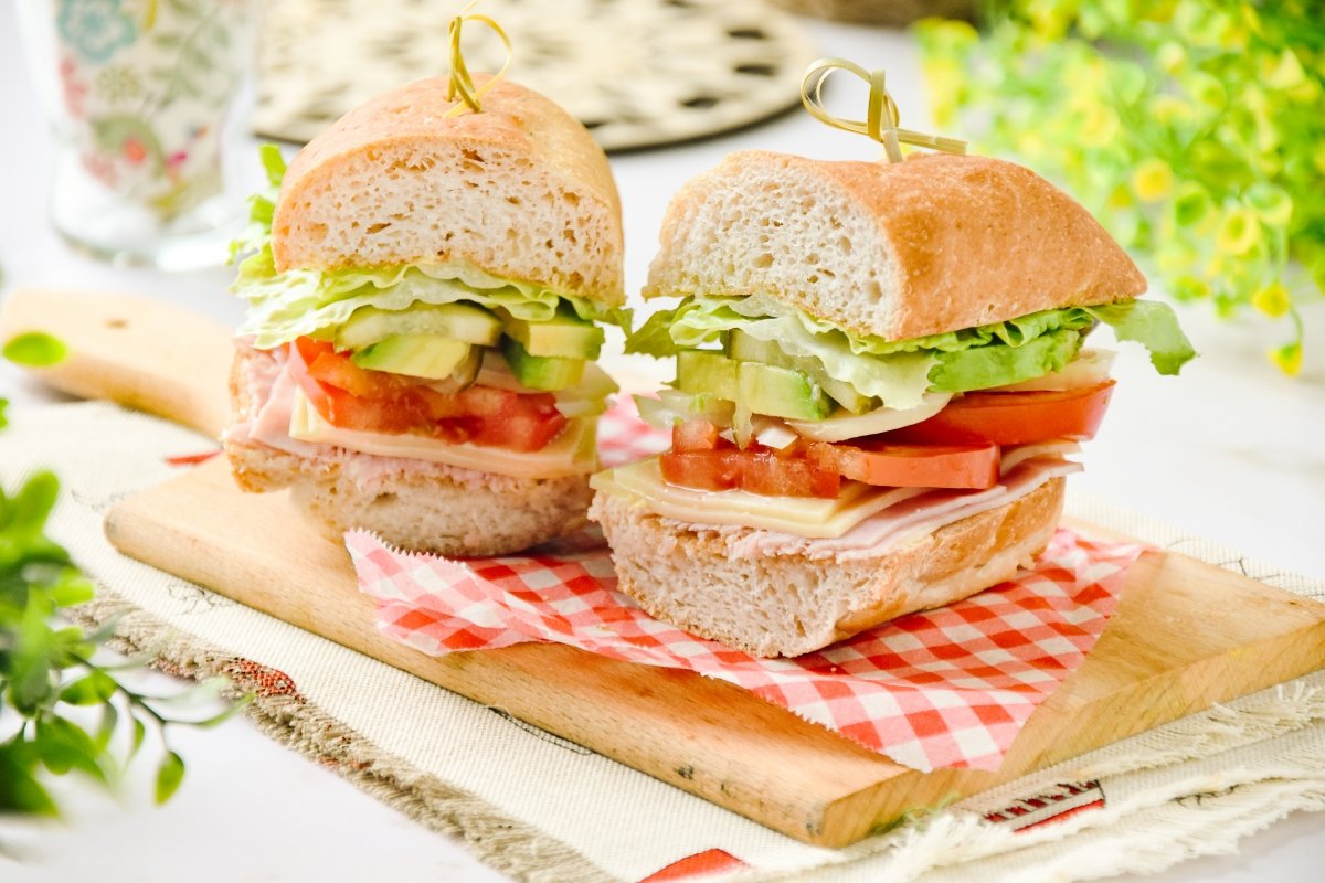 Torta de jamón mexicana