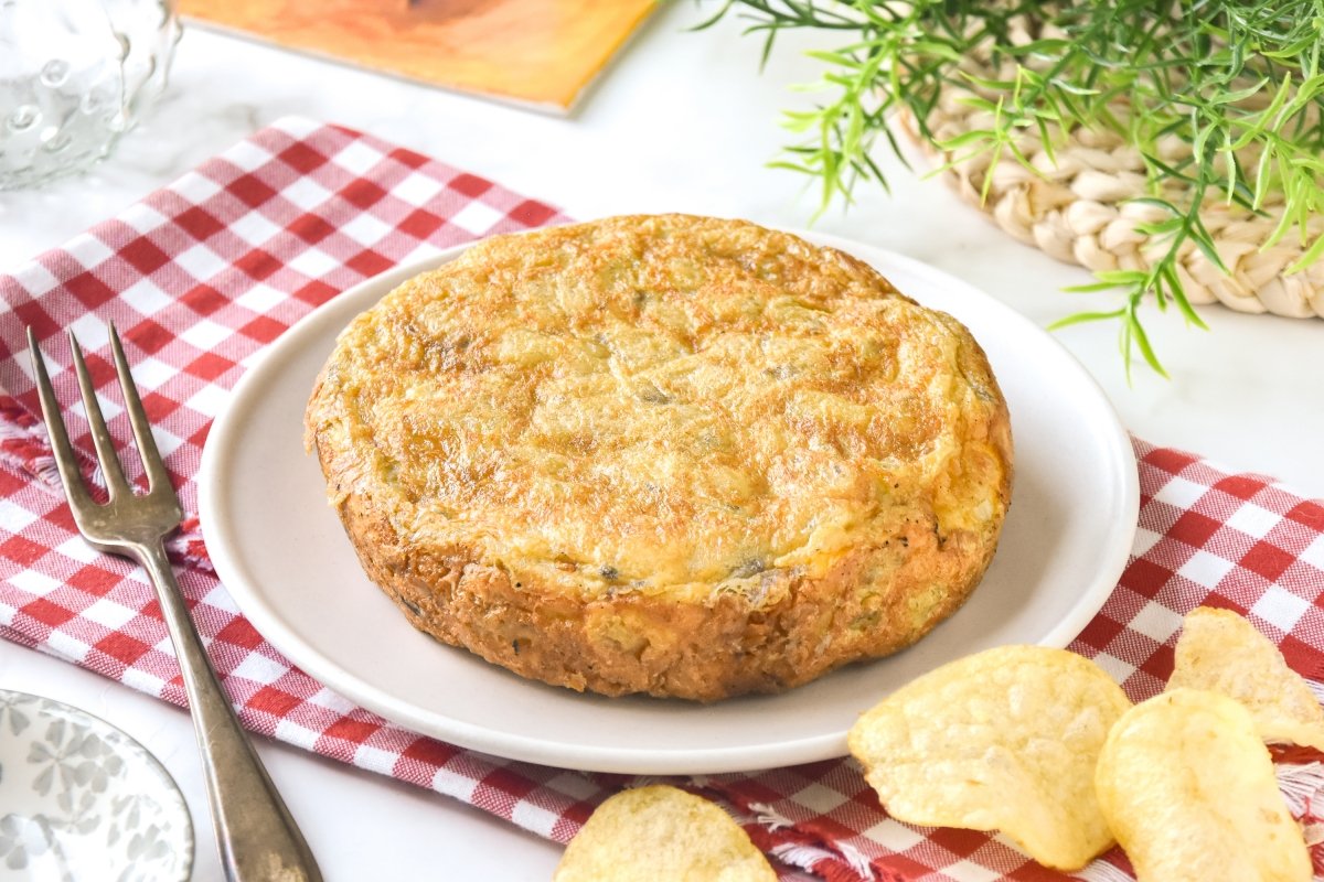 Tortilla con patatas de bolsa