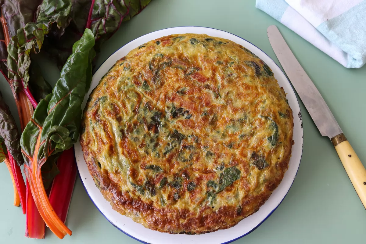 Tortilla de acelgas 9 Tortilla de acelgas entera