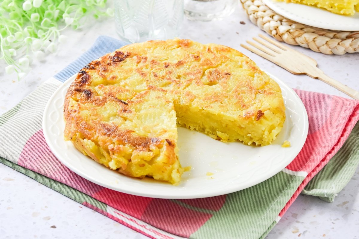 Tortilla de patatas vegana
