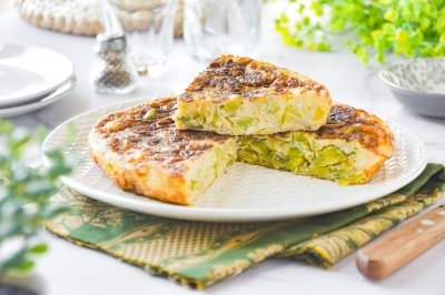 Tortilla de puerros
