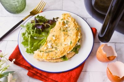 Tortilla francesa en freidora de aire