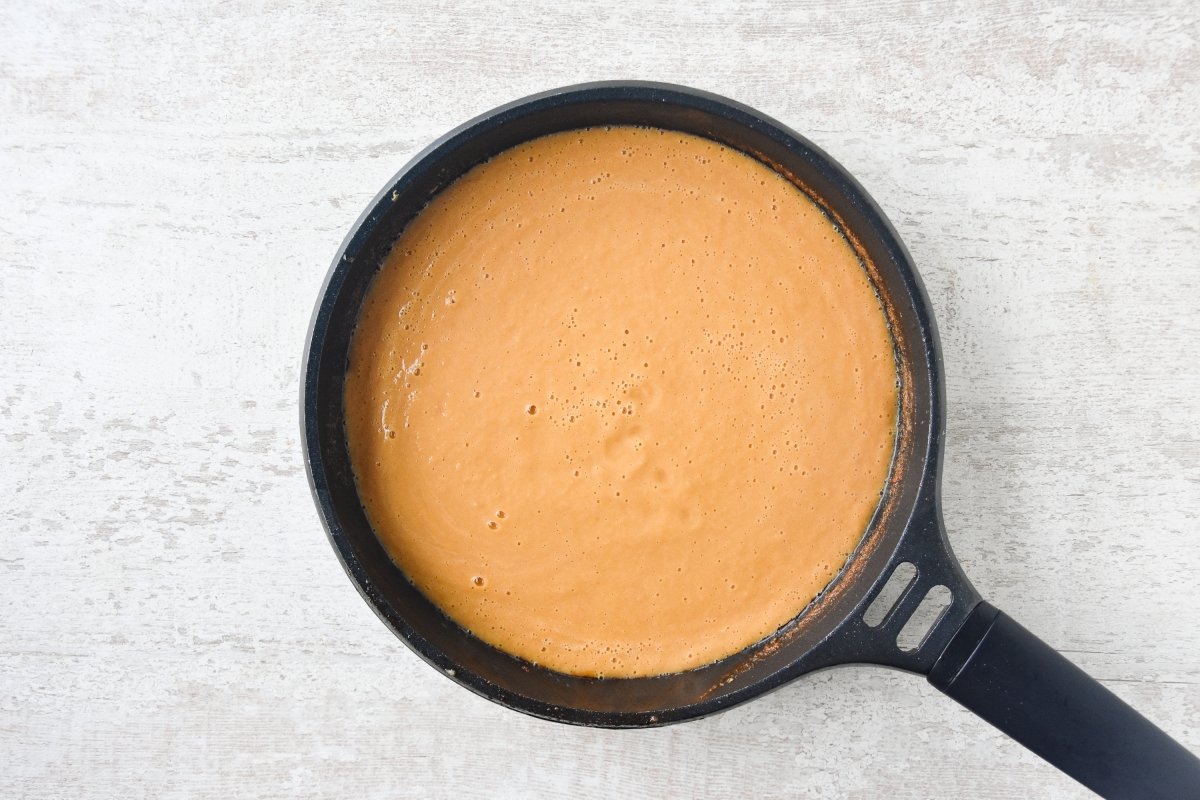 Trituramos la crema de langostinos