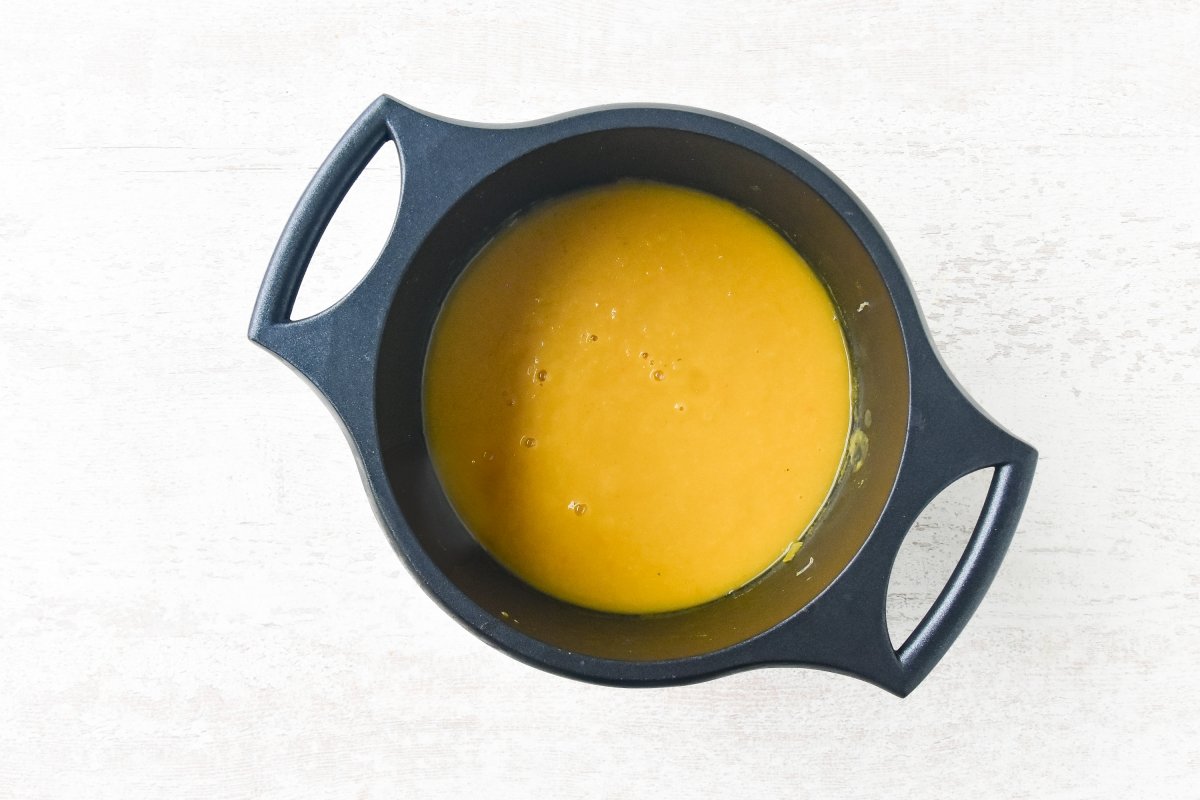 Trituramos la sopa de calabaza