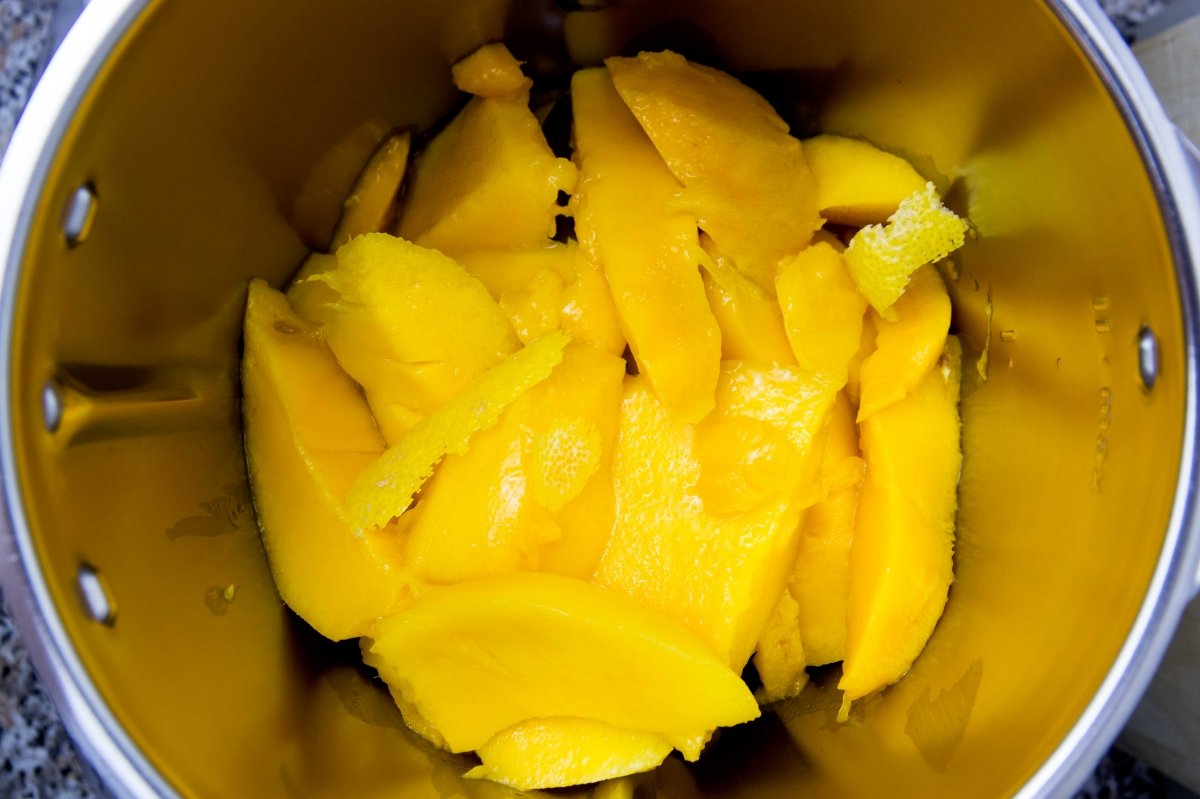 Triturar el mango