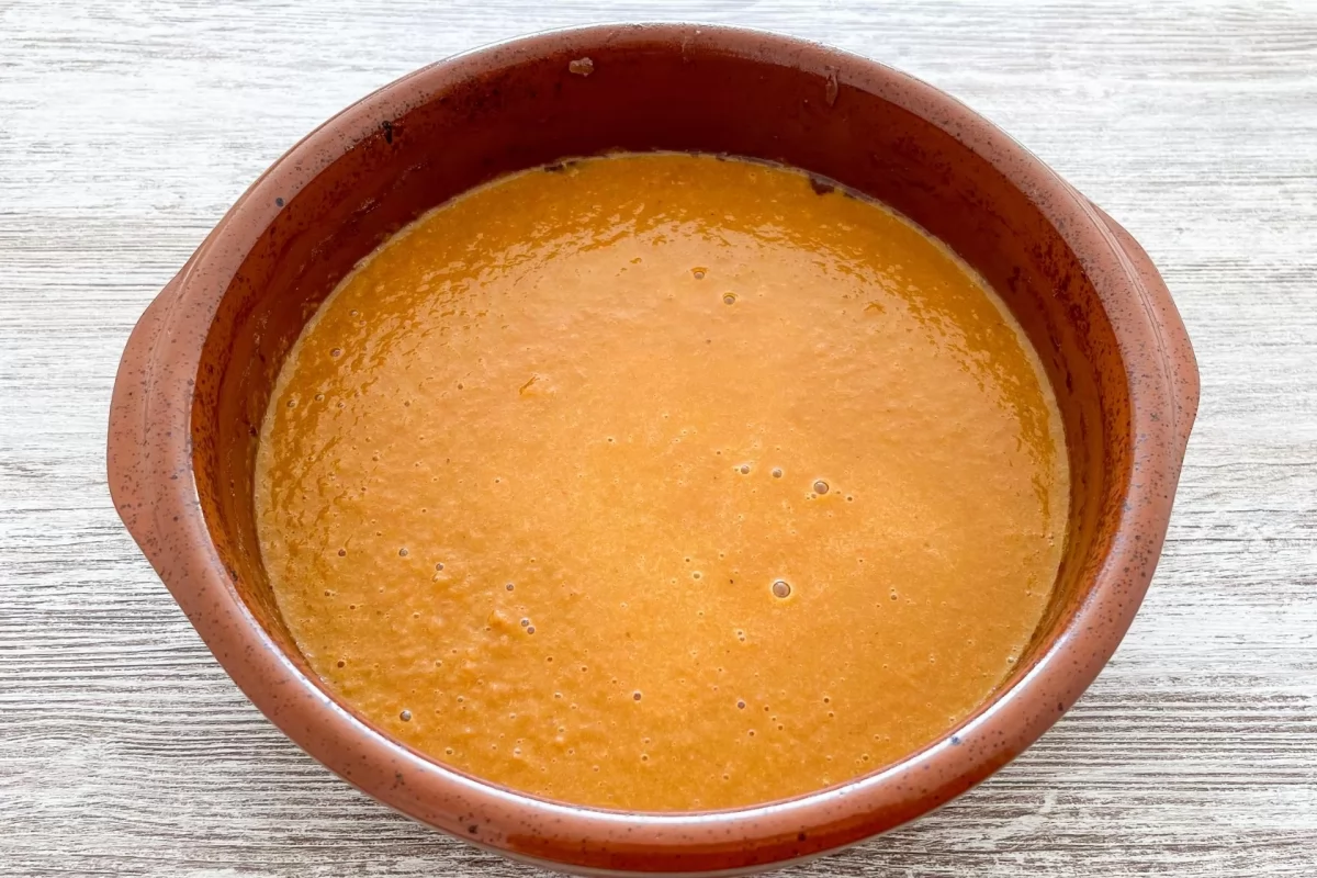 Albóndigas en salsa española al horno 12 Triturar la salsa española