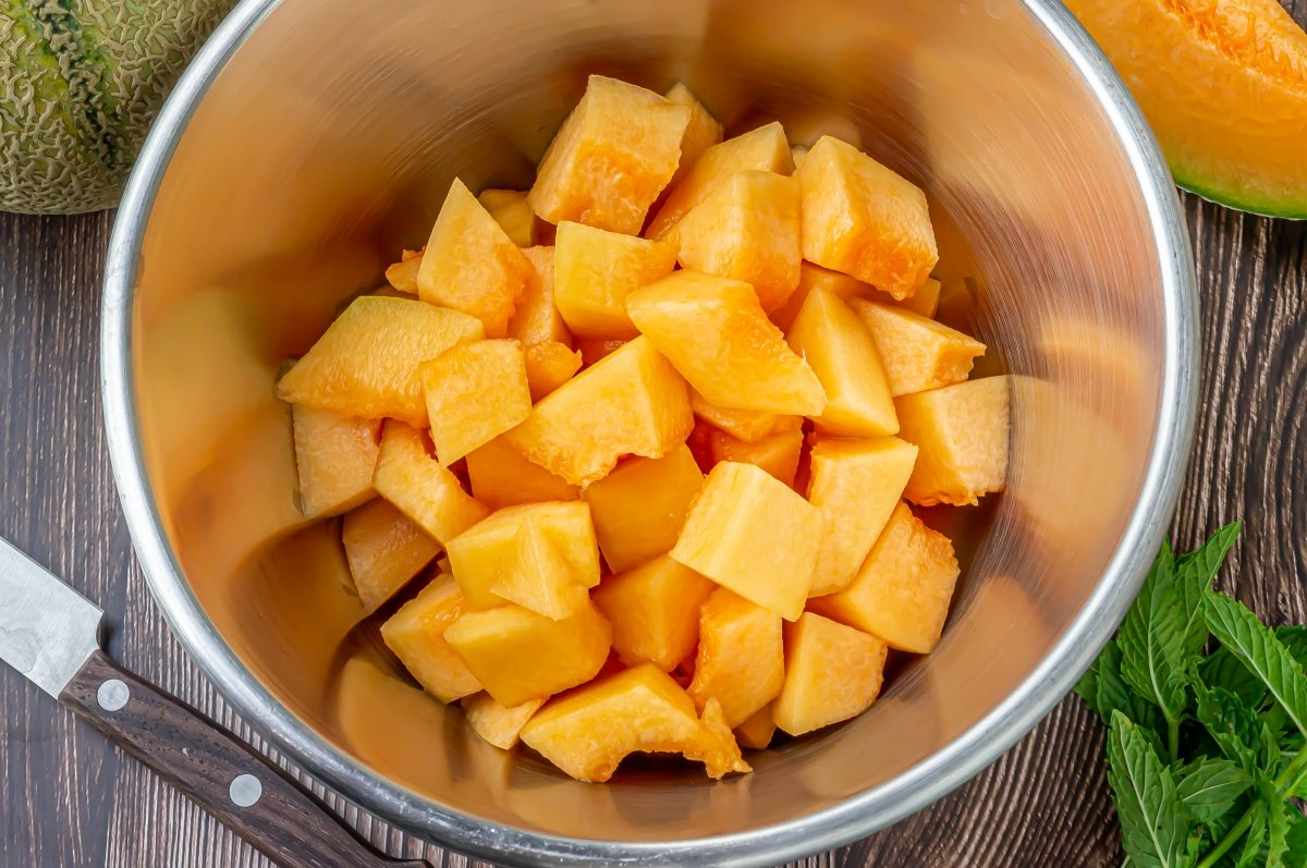 Helado de melón, tan delicioso como refrescante y rápido