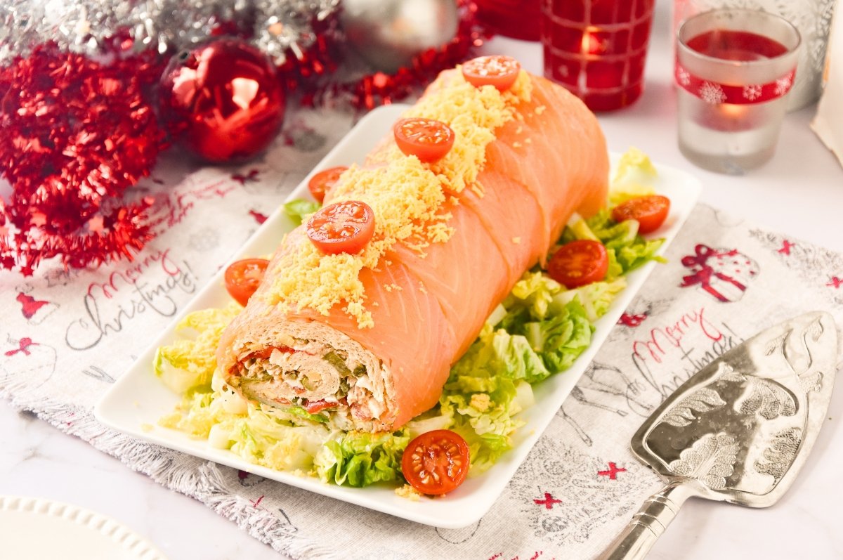 Tronco salado de Navidad casero