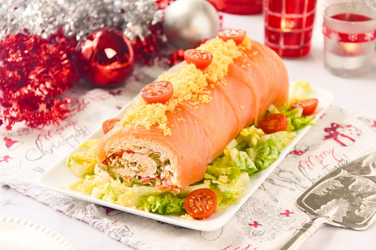 Tronco salado de Navidad