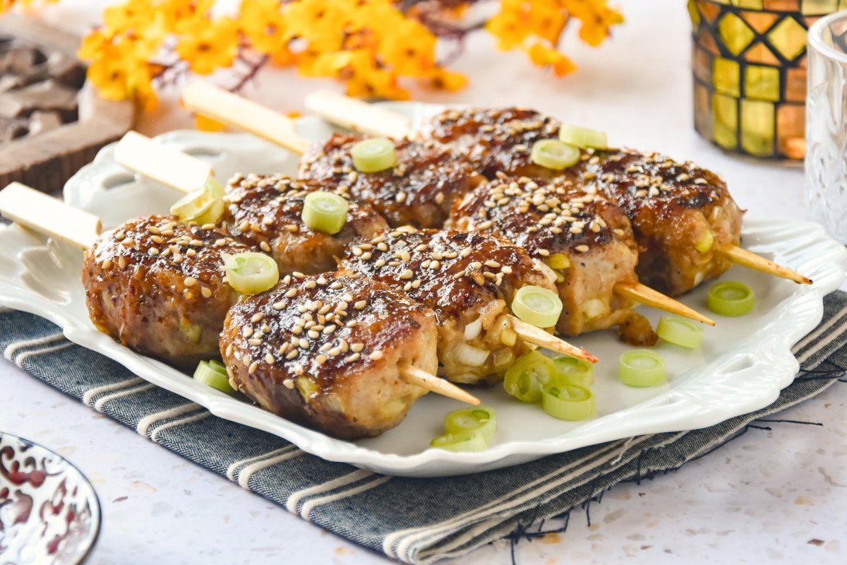 Tsukune de pollo