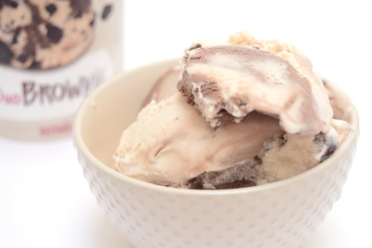 Un cuenco con helado Duo Brownie Mercadona