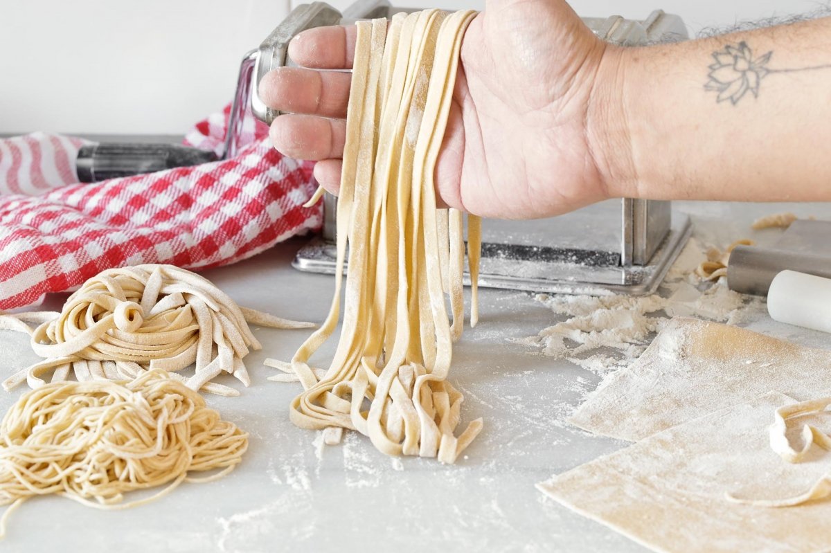 Un plato de pasta