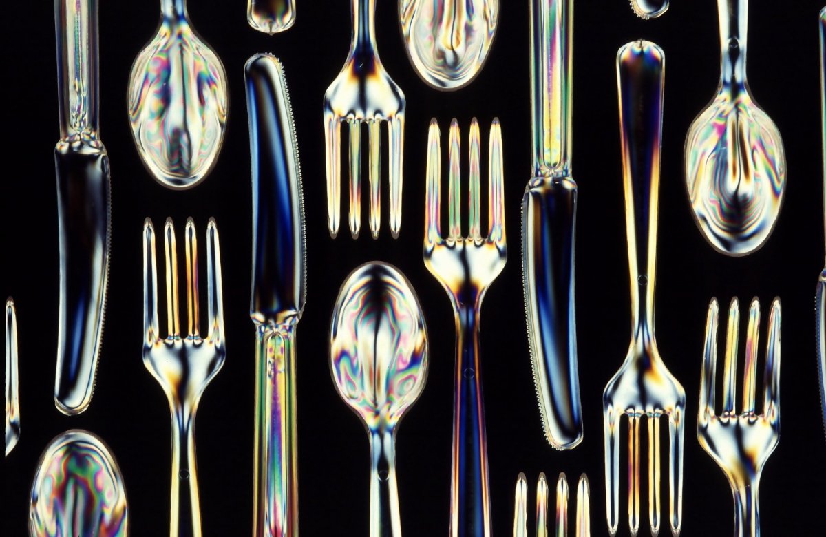 Una foto creativa con diferentes tenedores
