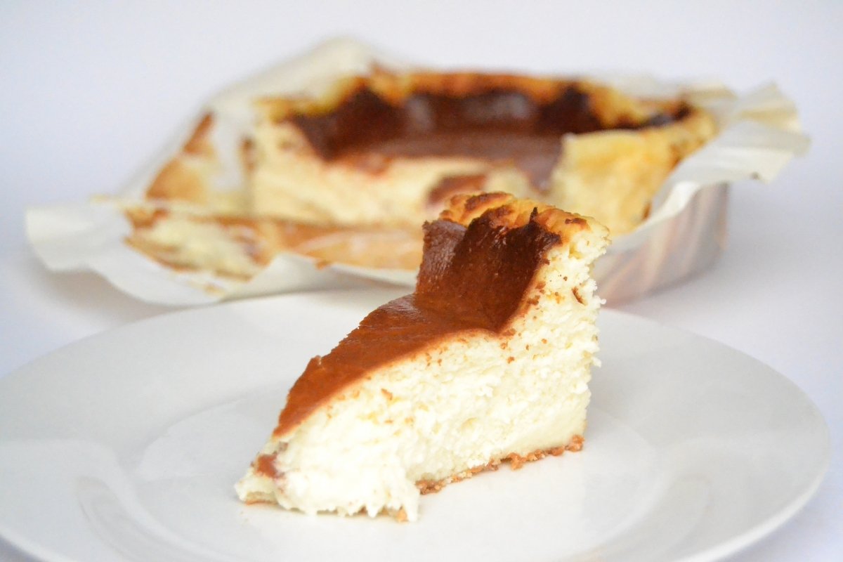 Una porción de tarta de queso de La Viña Mercadona