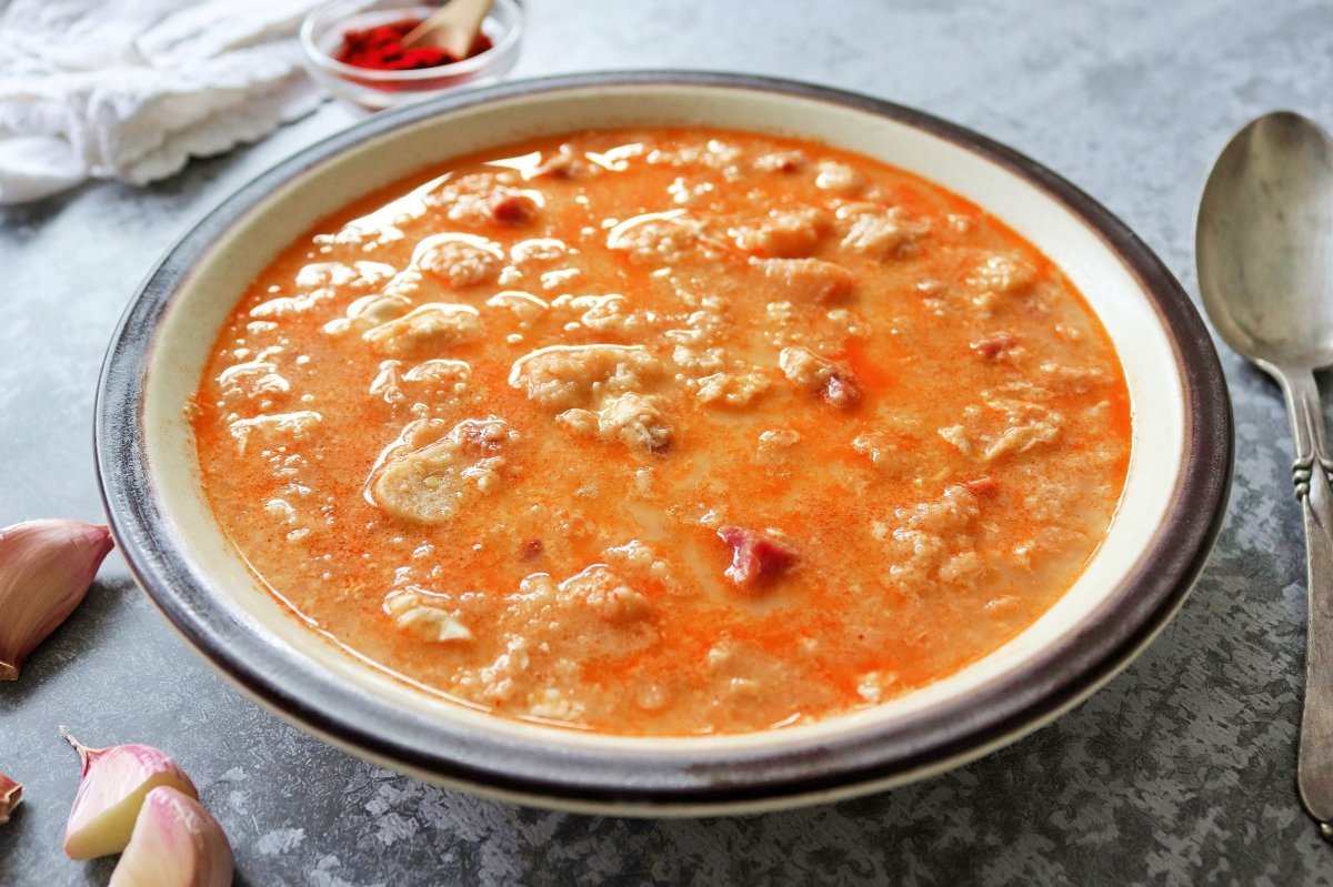 Una sopa de ajo
