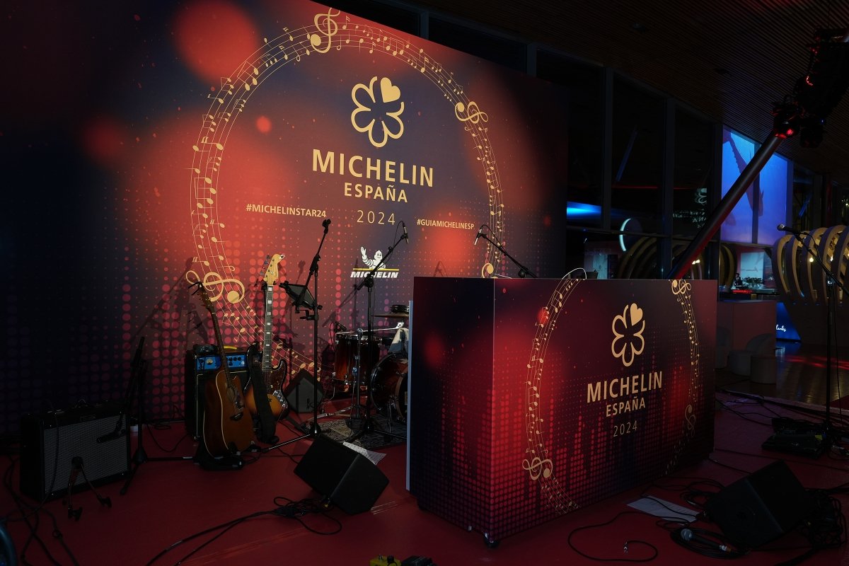 Uno de los espacios de la gala Michelin 2024 en Barcelona
