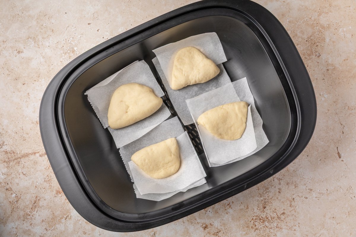 Varoma con el pan bao en Thermomix