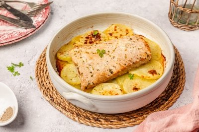 Ventresca de atún al horno