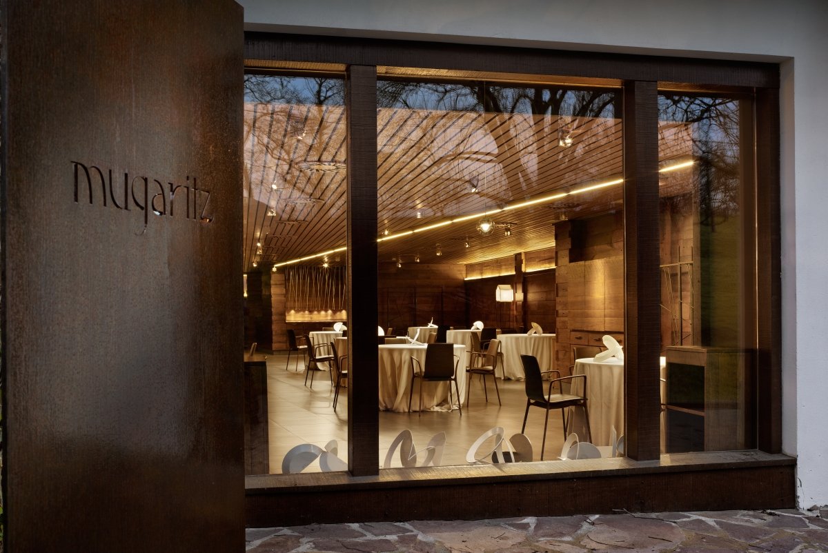 Vista del comedor de Mugaritz