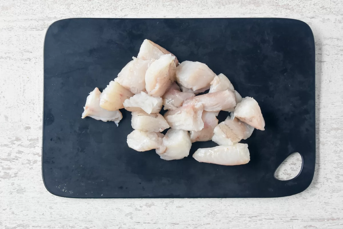 Vista del rape despiezado *