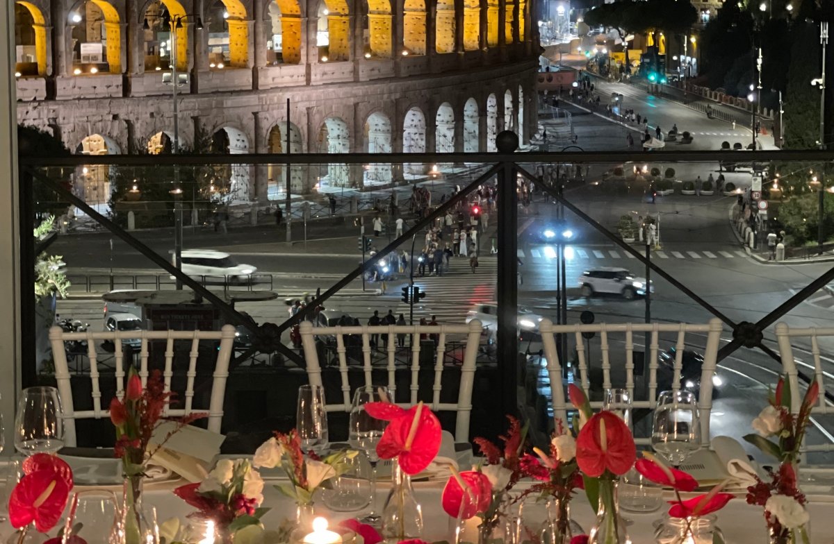 Vistas desde la terraza del restaurante Aroma de Roma