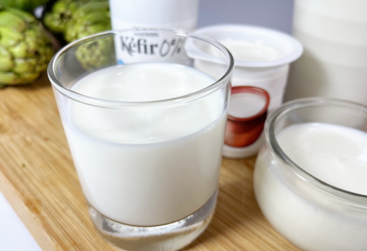 Yogur, cuajada, kéfir y otros productos lácteos probióticos
