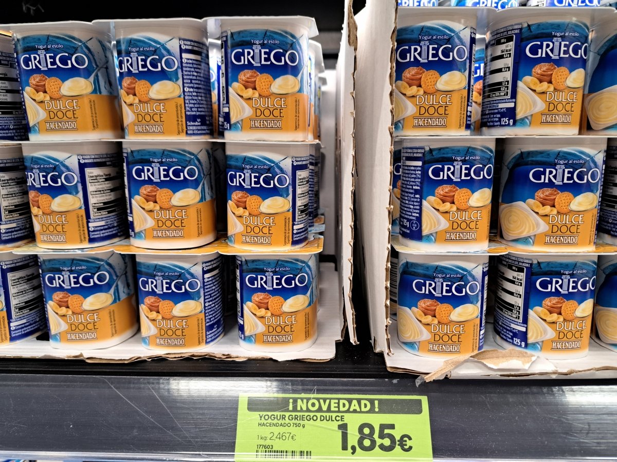 Yogur griego dulce Hacendado