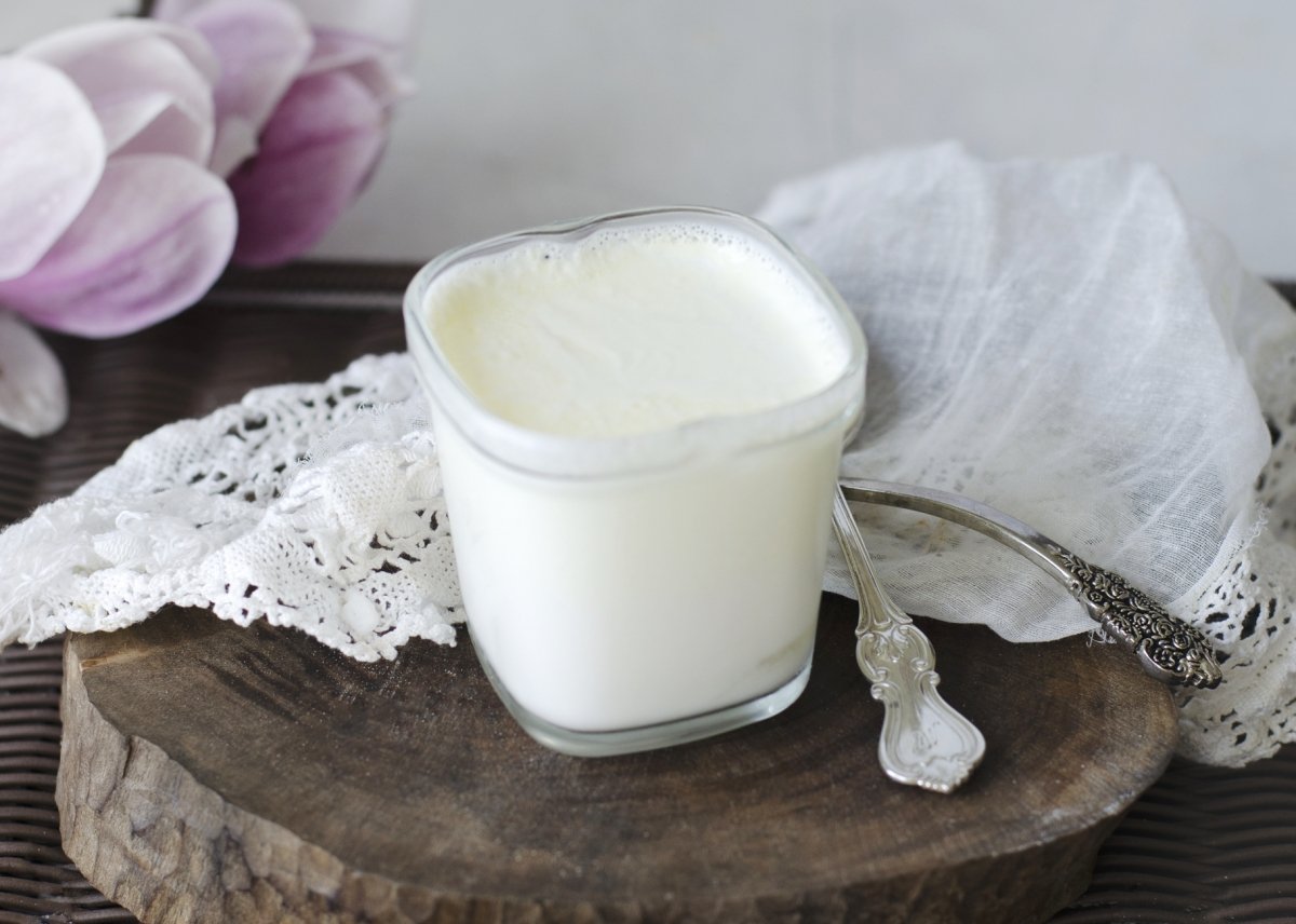 final homemade natural yogurt