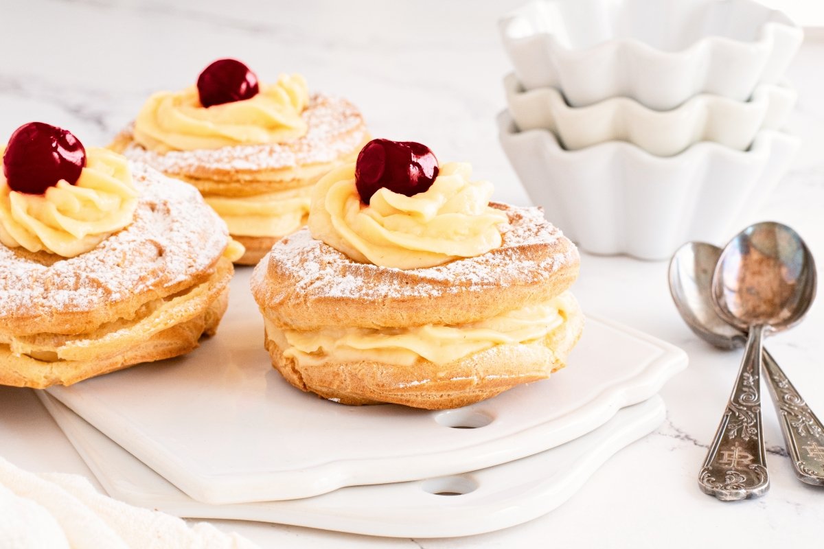 Zeppole en la fuente