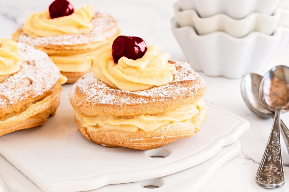 Zeppole listas para servir