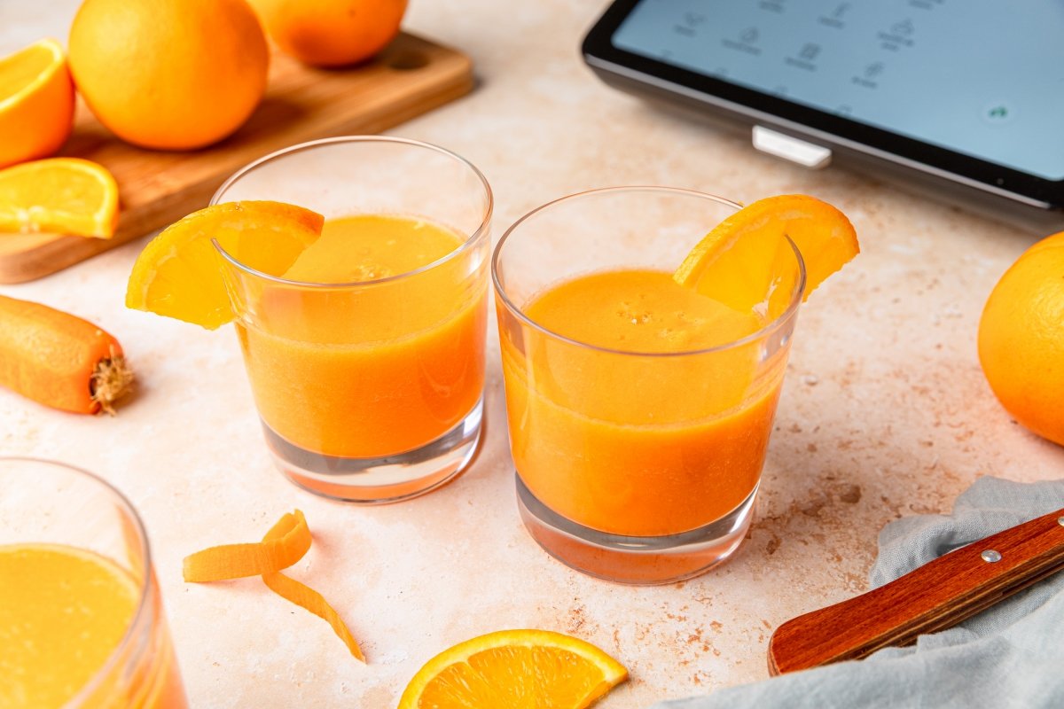 Zumo de zanahoria y naranja